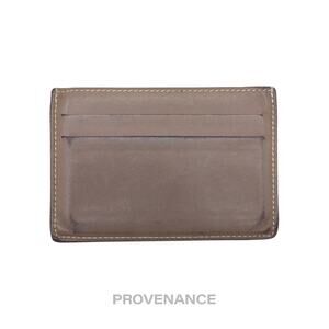 🔴 Hermes Citizen Twill Card Wallet - Etoupe Swift Leather